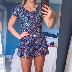 Floral Ruffle Romper